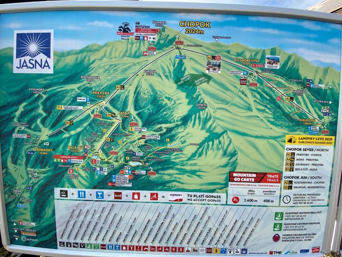 Apartment Rose Chopok 1100 m - Skiing - Unique Location&Views - Low Tatras Demänovská Dolina Extérieur photo