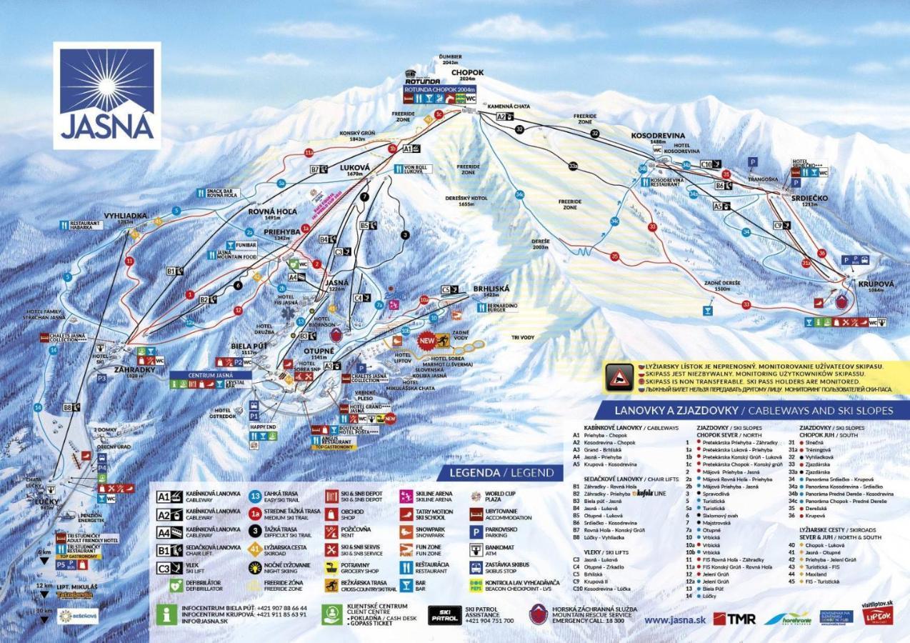 Apartment Rose Chopok 1100 m - Skiing - Unique Location&Views - Low Tatras Demänovská Dolina Extérieur photo